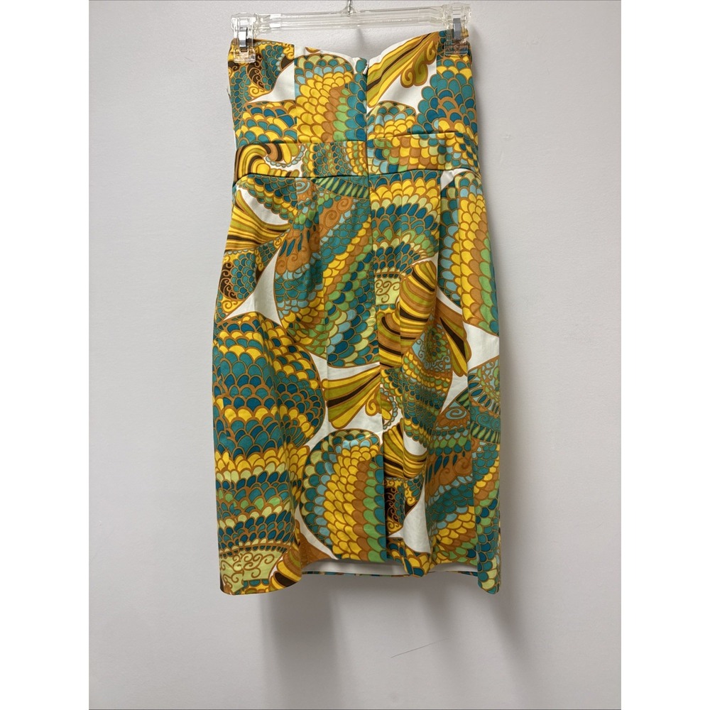 Trina Turk Cora Pisces Strapless Dress Banana Republic collab pop art floral 4P - Picture 9 of 12